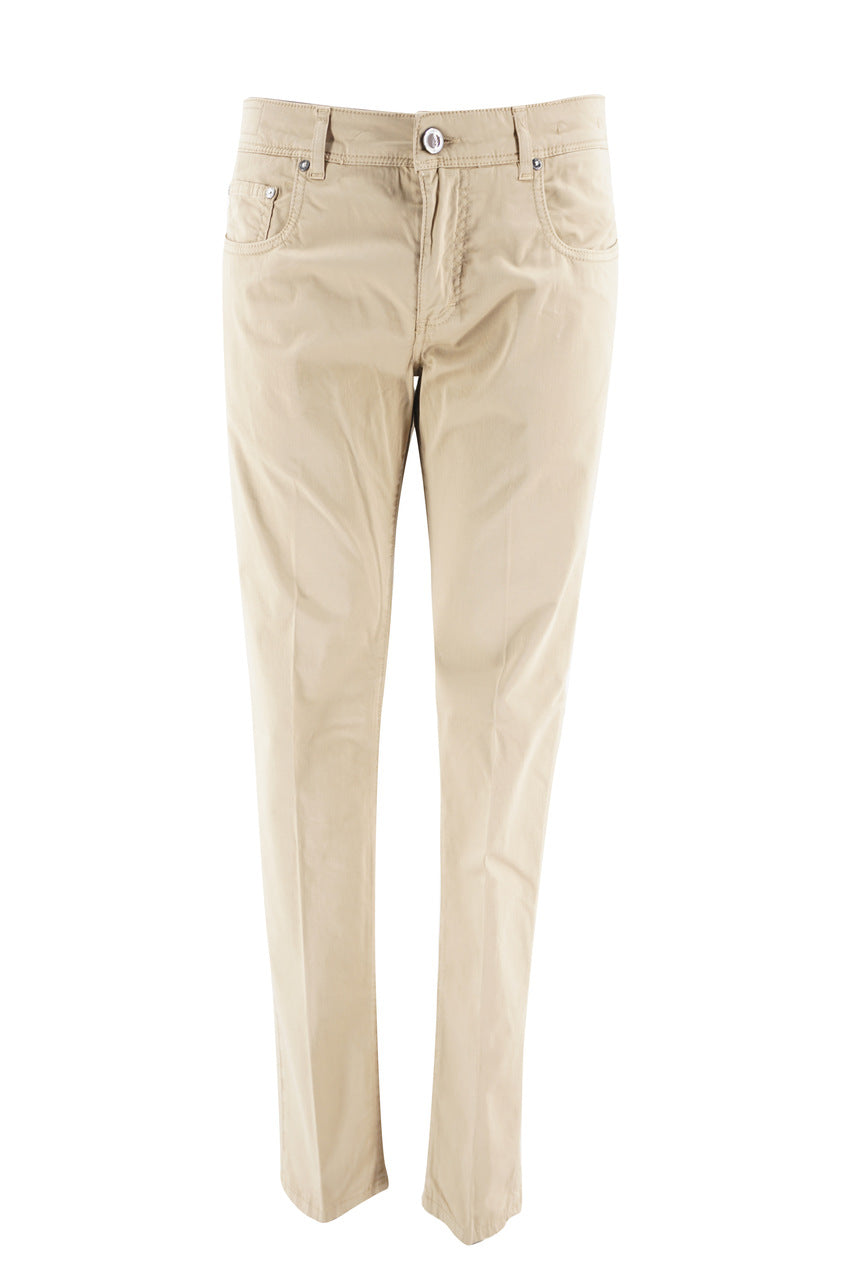 Pantalone 5 Tasche / Beige - Ideal Moda