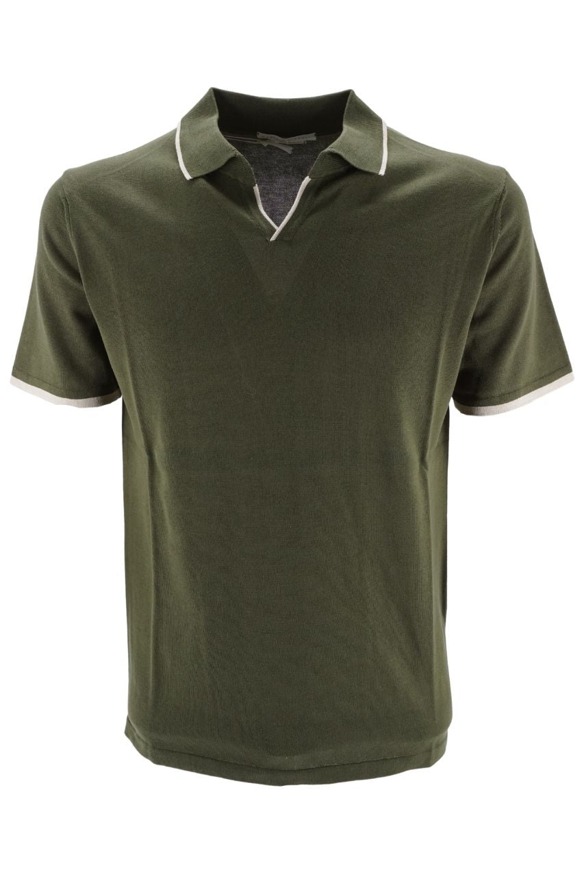 Polo Daniele Fiesoli in Cotone / Verde - Ideal Moda