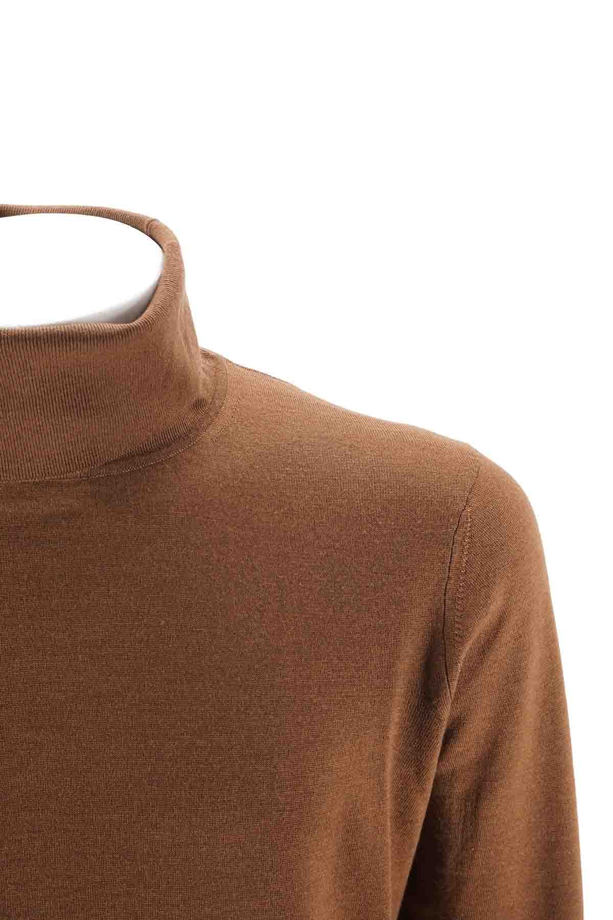 Maglia Heritage a Collo Alto / Coccio - Ideal Moda