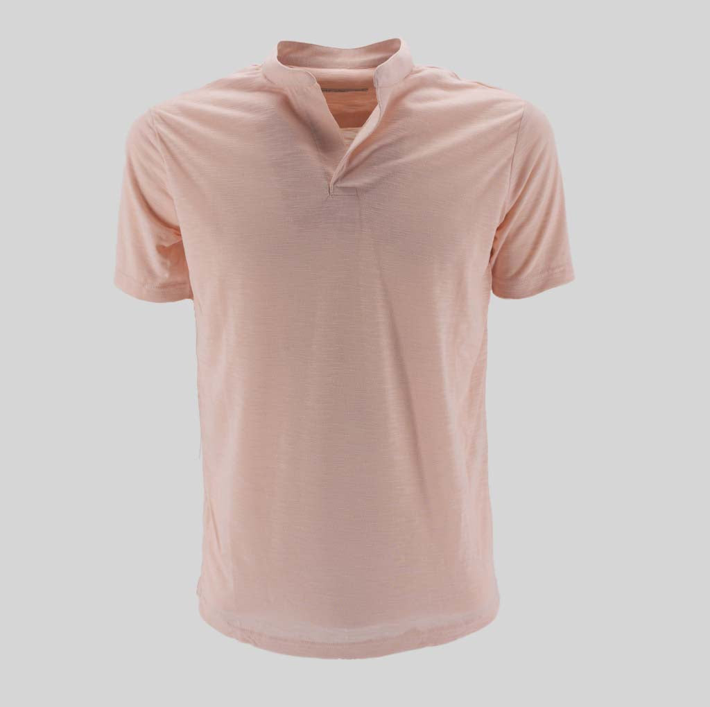 Polo Collo Coreano / Rosa - Ideal Moda