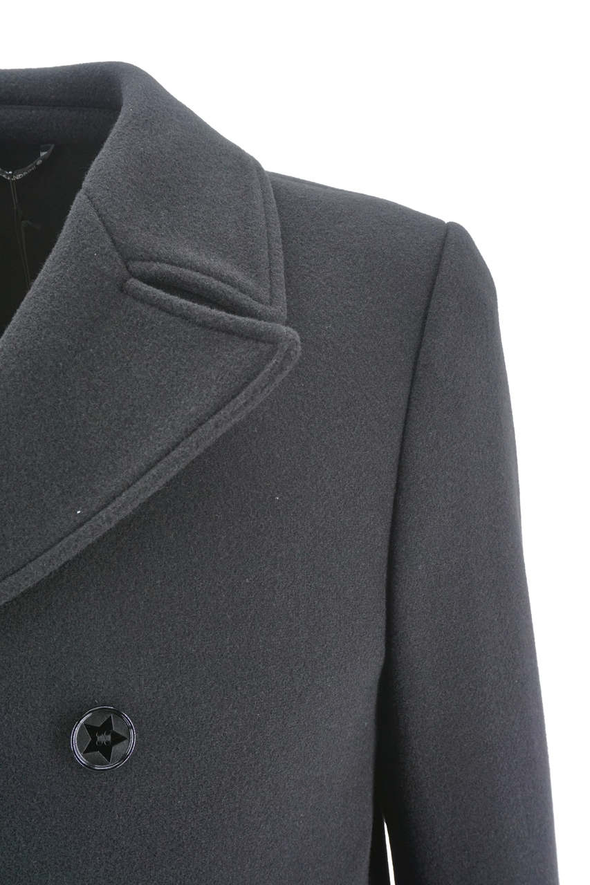 Cappotto Daniele Alessandrini Doppio Petto / Nero - Ideal Moda