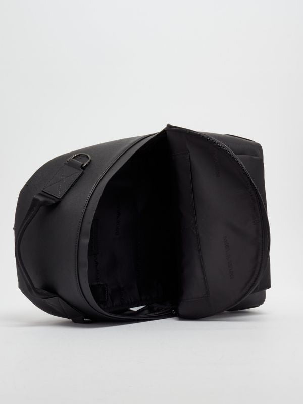 Zaino in Pelle Rigenerata Emporio Armani / Nero - Ideal Moda