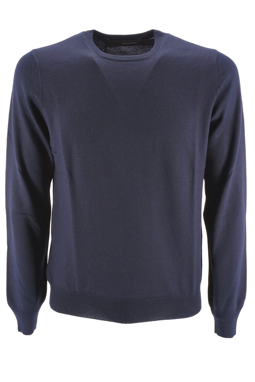 Maglia Tagliatore Girocollo / Blu - Ideal Moda