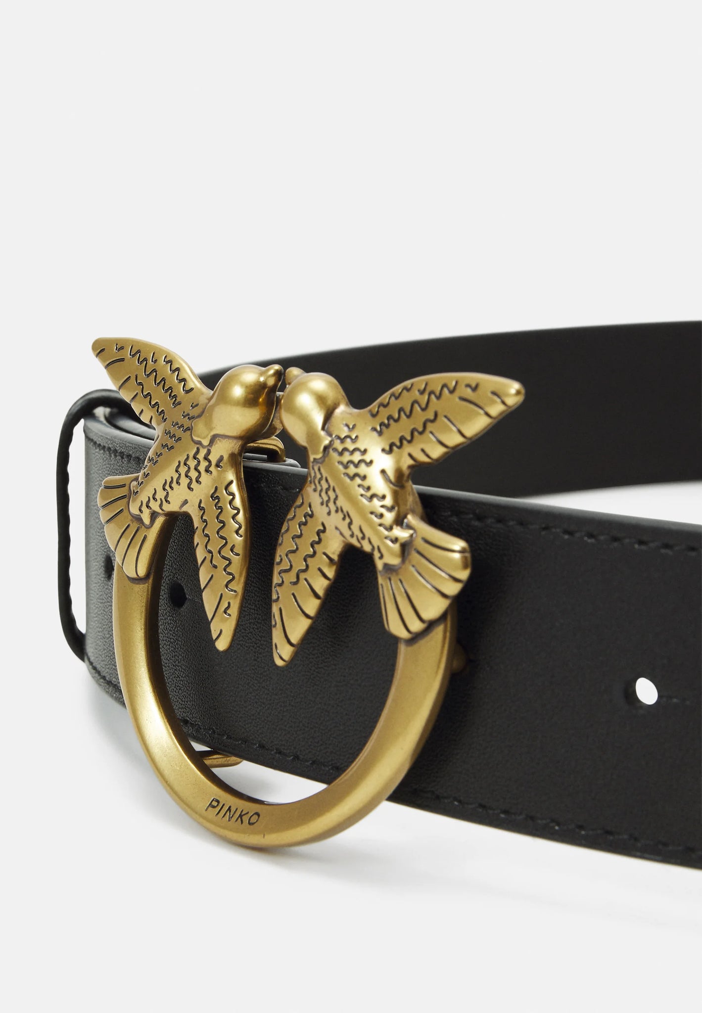 Cintura Love Berry con Logo Pinko / Nero - Ideal Moda