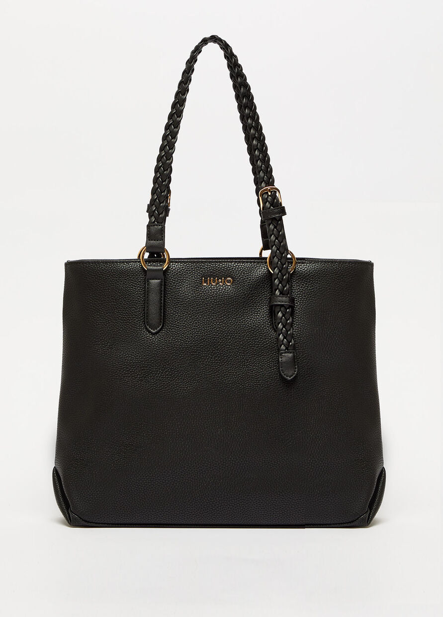Borsa Shopping con Logo Liu Jo / Nero - Ideal Moda