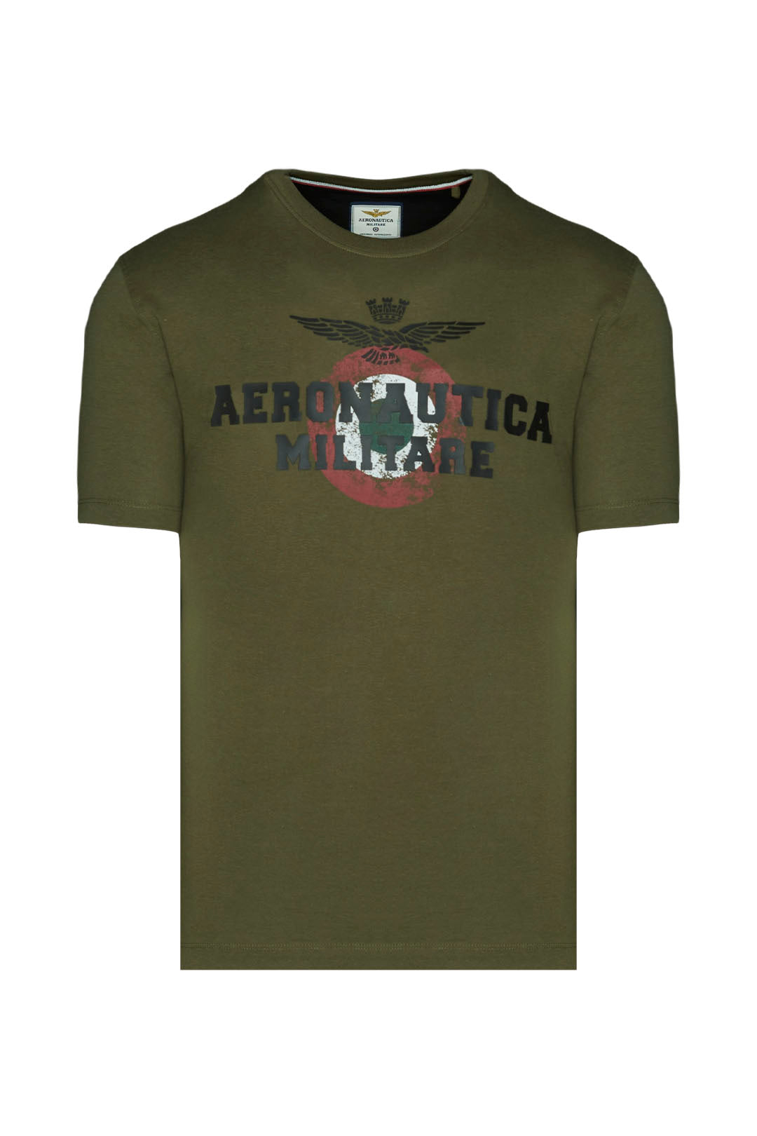 T-Shirt con Logo Aeronautica Militare / Verde - Ideal Moda