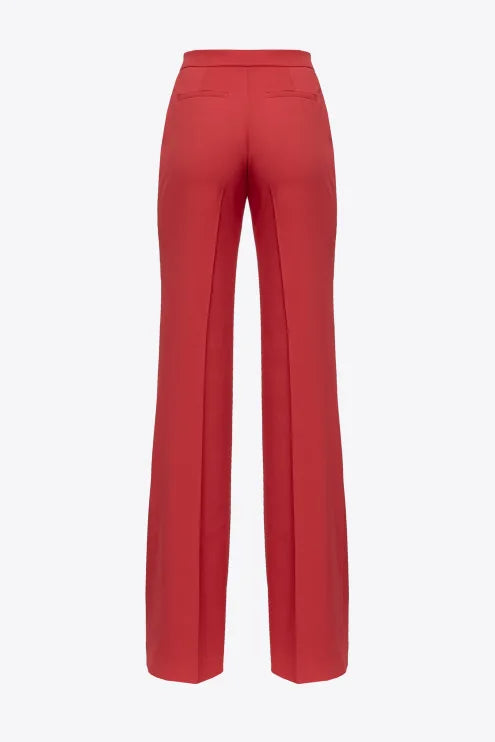 Pantalone Flare Fit Pinko / Rosso - Ideal Moda