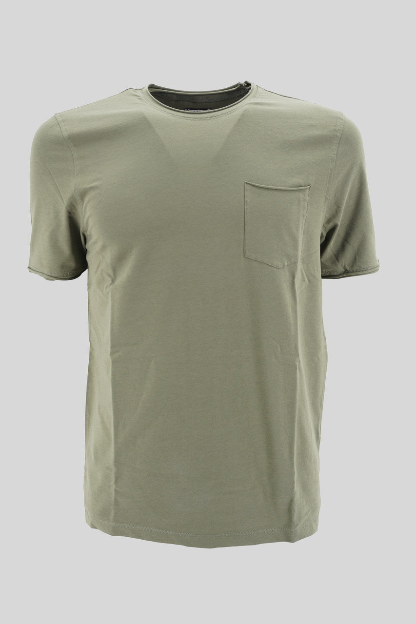 T-Shirt Girocollo / Verde - Ideal Moda