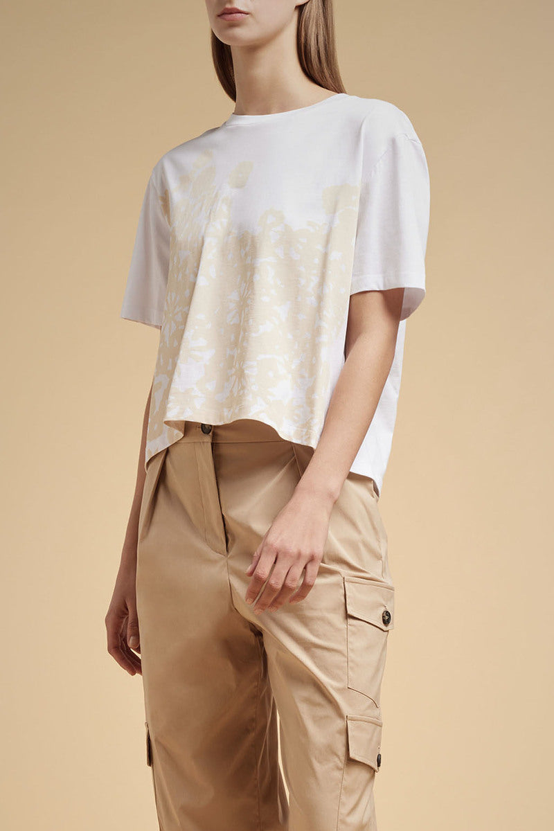 T-Shirt con Stampa Liviana Conti / Bianco - Ideal Moda