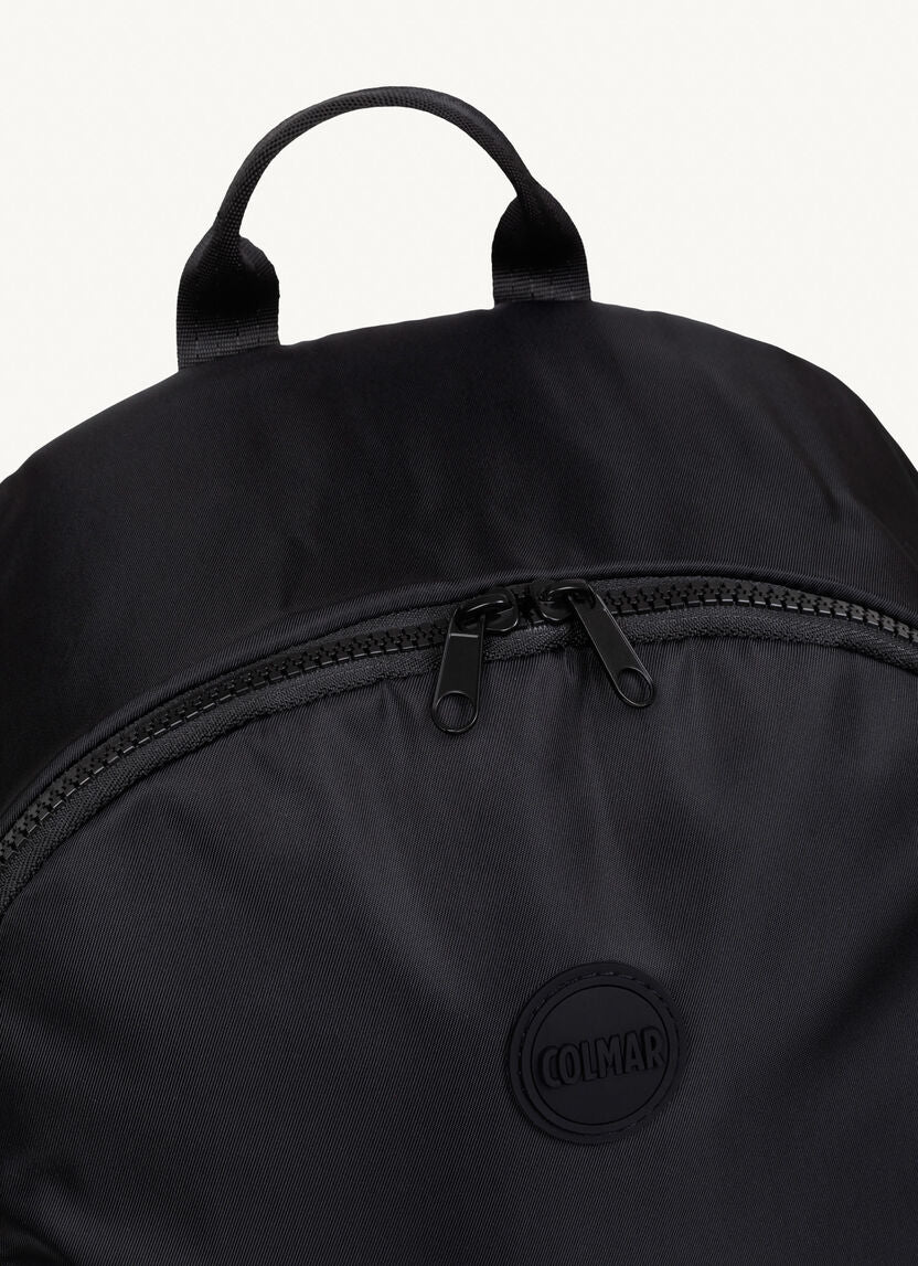Zaino in poliestere riciclato / Nero - Ideal Moda