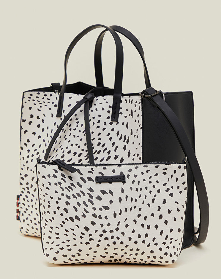Borsa Felicia con Stampa a Pois Manila Grace / Bianco - Ideal Moda