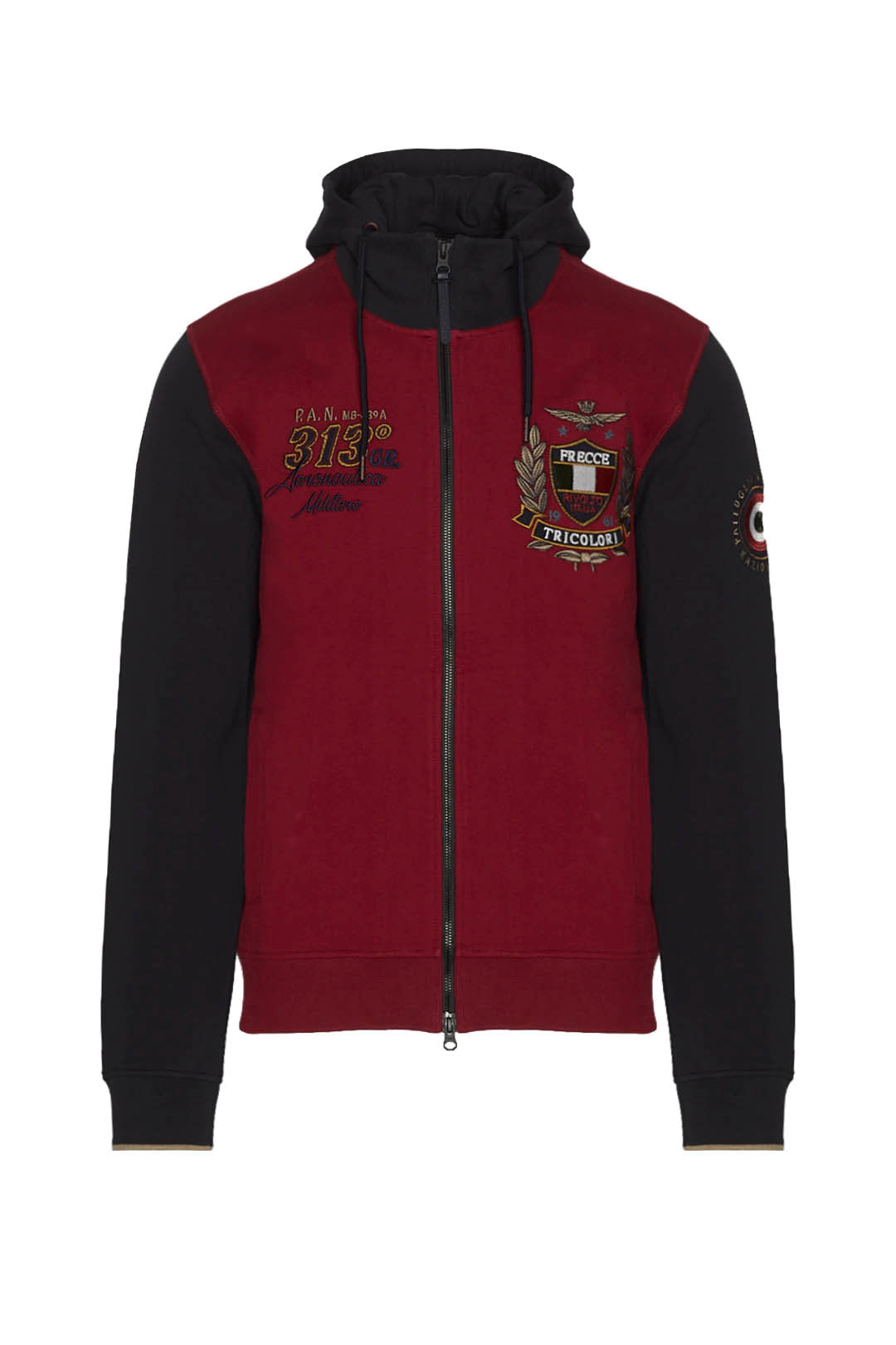 Felpa con Cappuccio Rimovibile Aeronautica Militare / Blu - Ideal Moda
