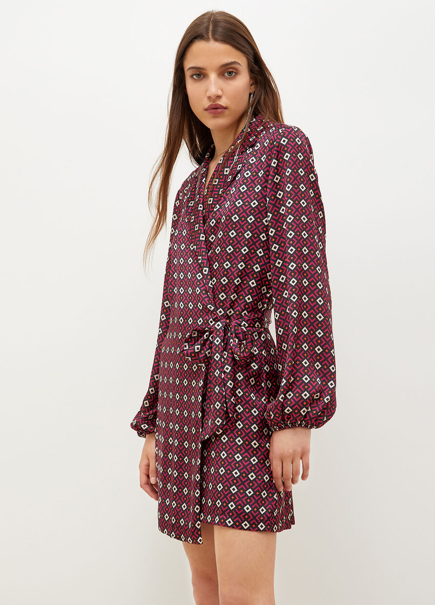 Abito con Stampa Liu Jo / Bordeaux - Ideal Moda