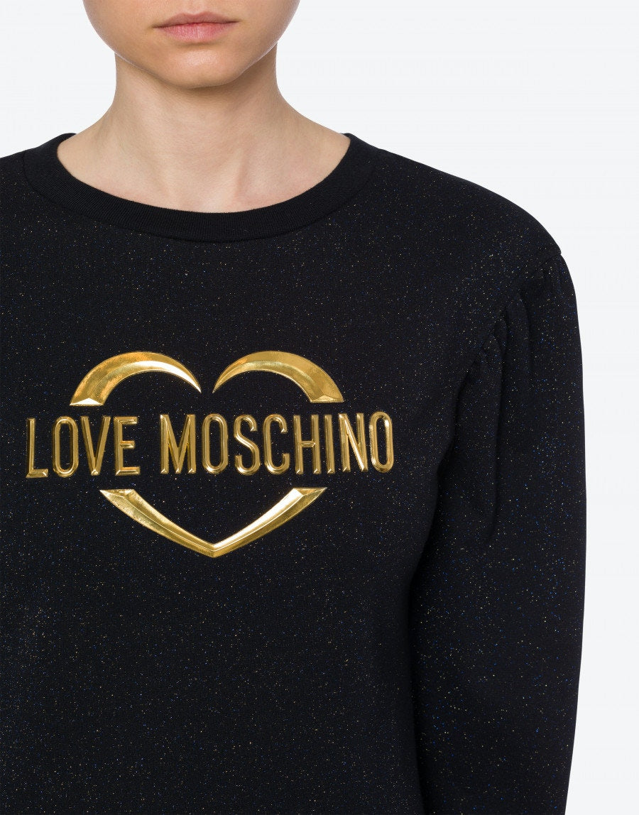 Abito Love Moschino con Logo / Nero - Ideal Moda
