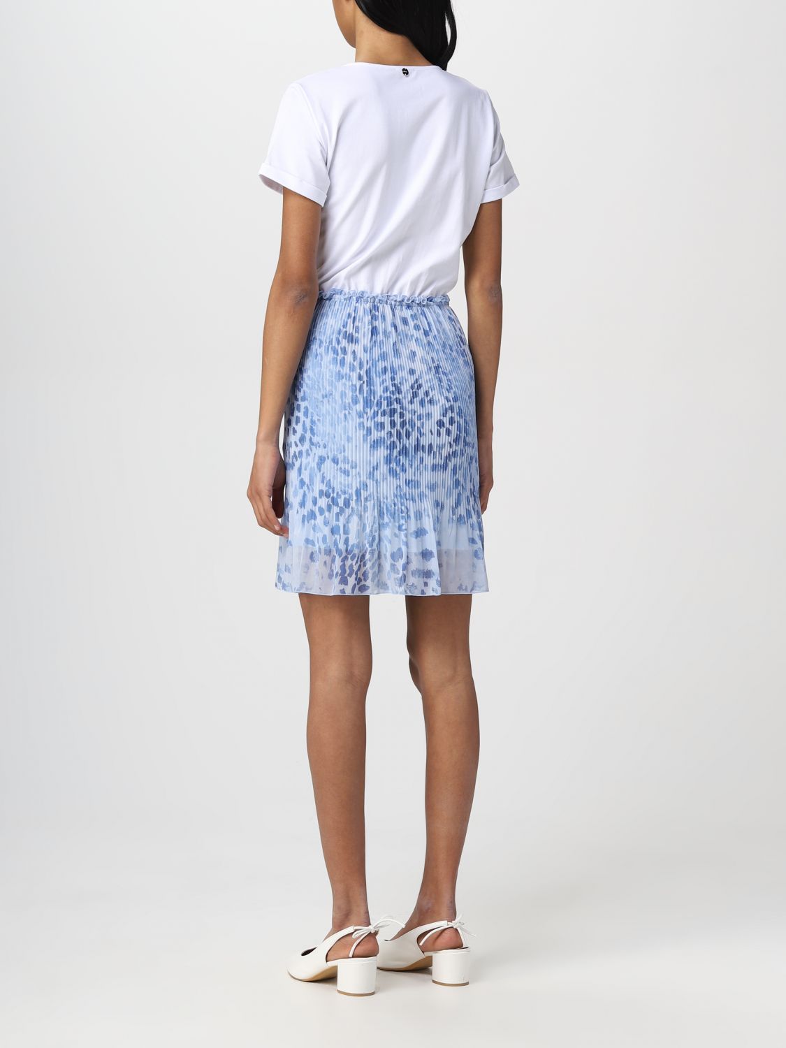 Abito con Gonna Stampata Liu Jo / Bianco - Ideal Moda