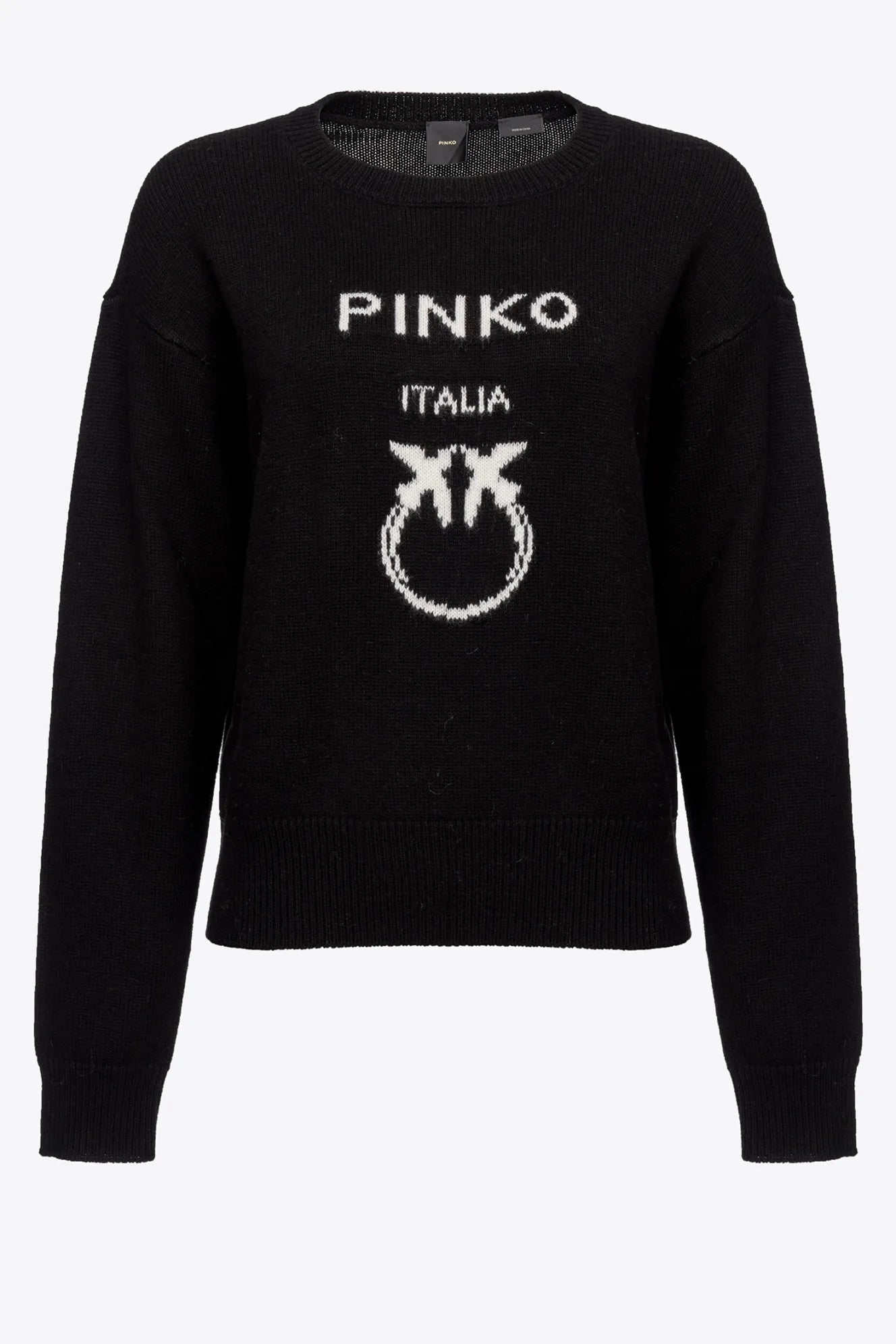 Maglia con Logo Davanti Pinko / Nero - Ideal Moda