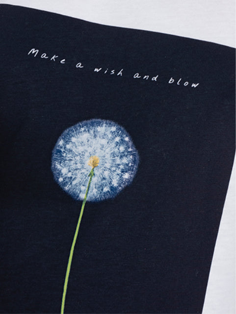 T-Shirt in Cotone Organico / Bianco - Ideal Moda