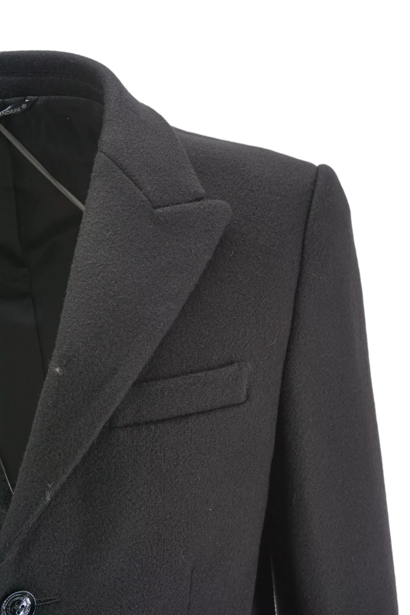 Cappotto Monopetto Daniele Alessandrini / Nero - Ideal Moda