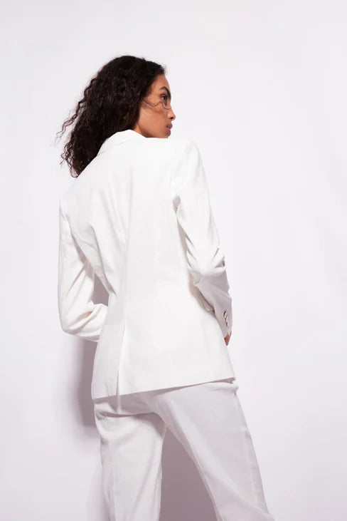 Giacca Monopetto in Lino Pinko / Bianco - Ideal Moda
