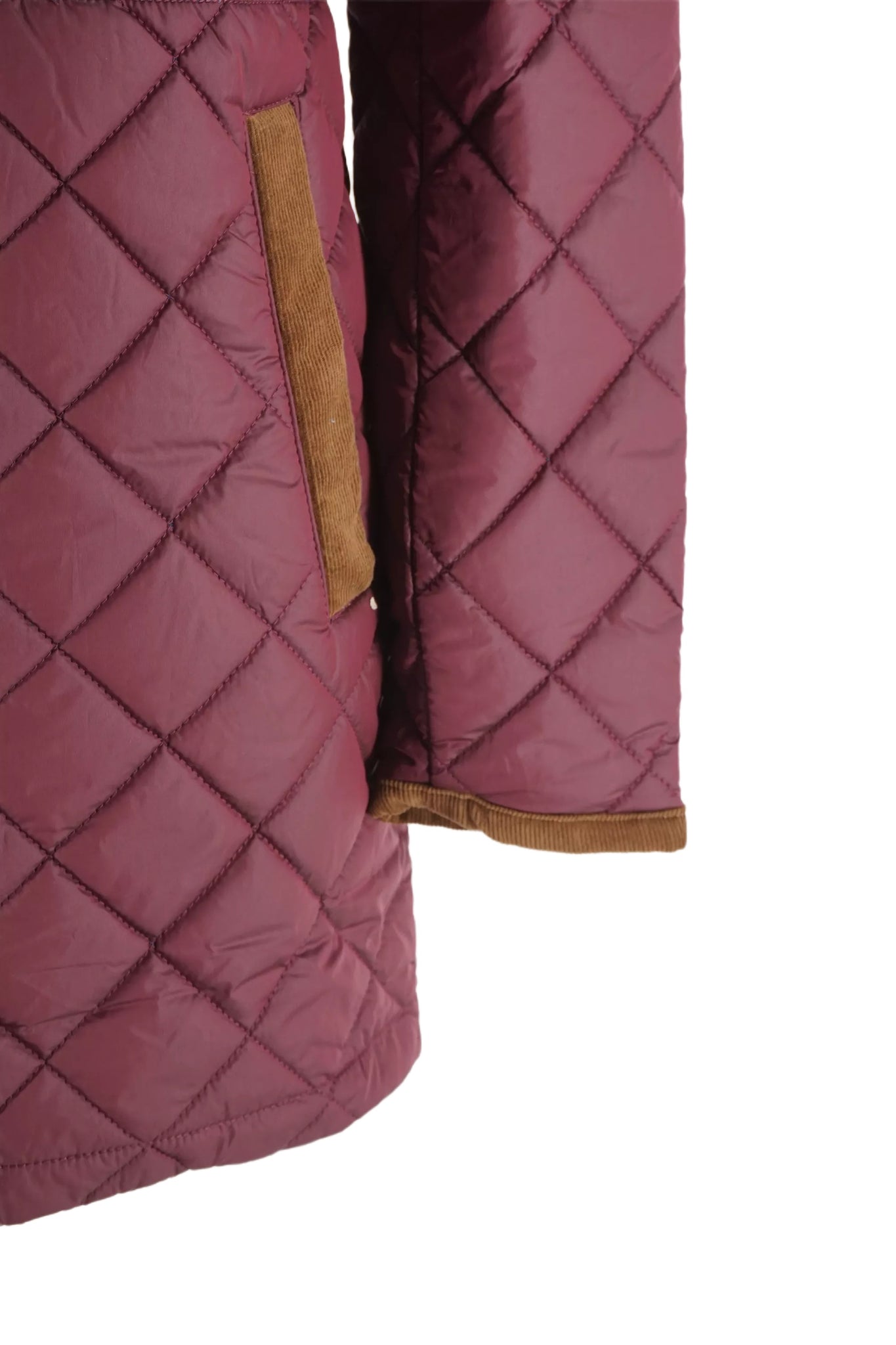 Giubbino Lungo Trapuntato Husky / Bordeaux - Ideal Moda