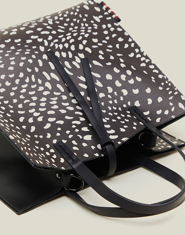 Borsa Felicia con Stampa a Pois Manila Grace / Nero - Ideal Moda