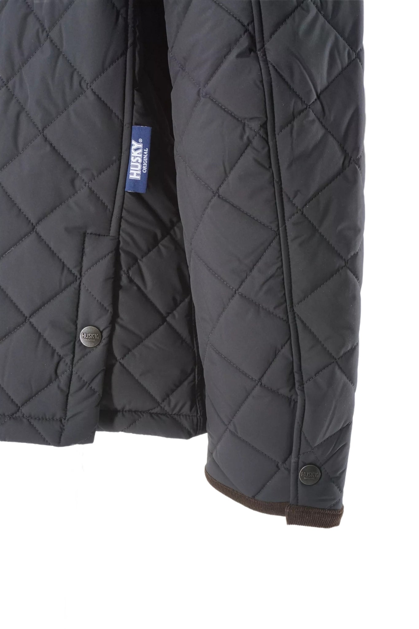 Giubbino Trapuntato con Logo Husky / Nero - Ideal Moda