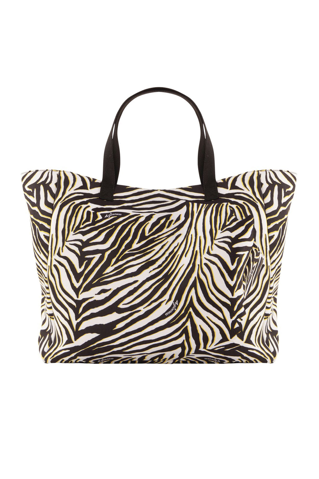 Borsa in neoprene a fantasia / Nero - Ideal Moda
