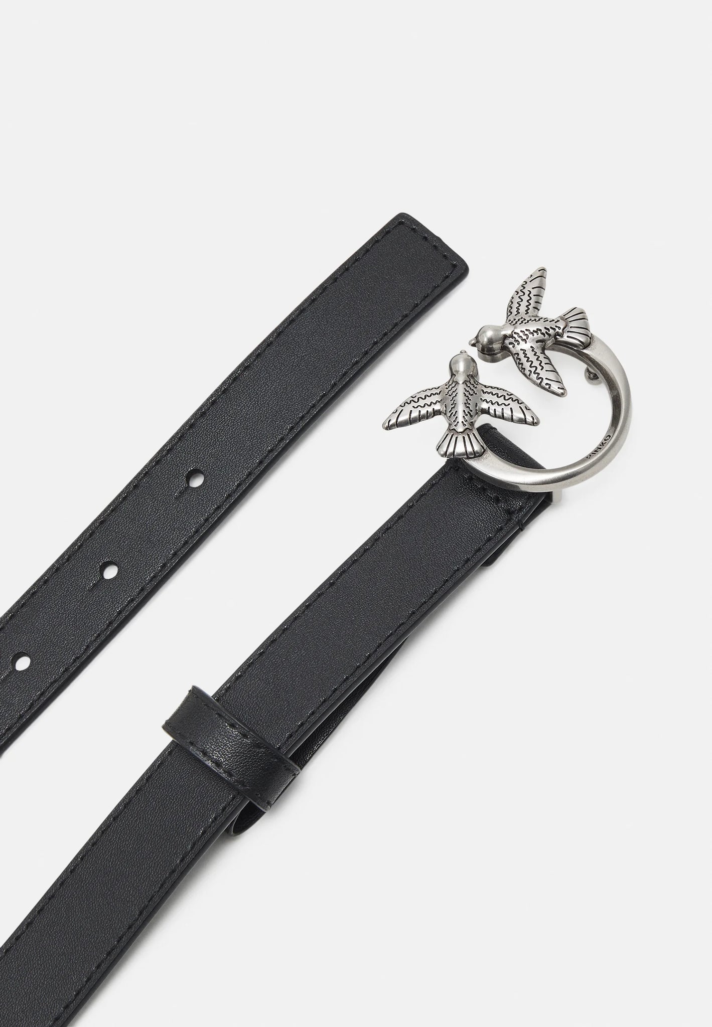 Cintura Sottile Pinko Love Birds / Nero - Ideal Moda