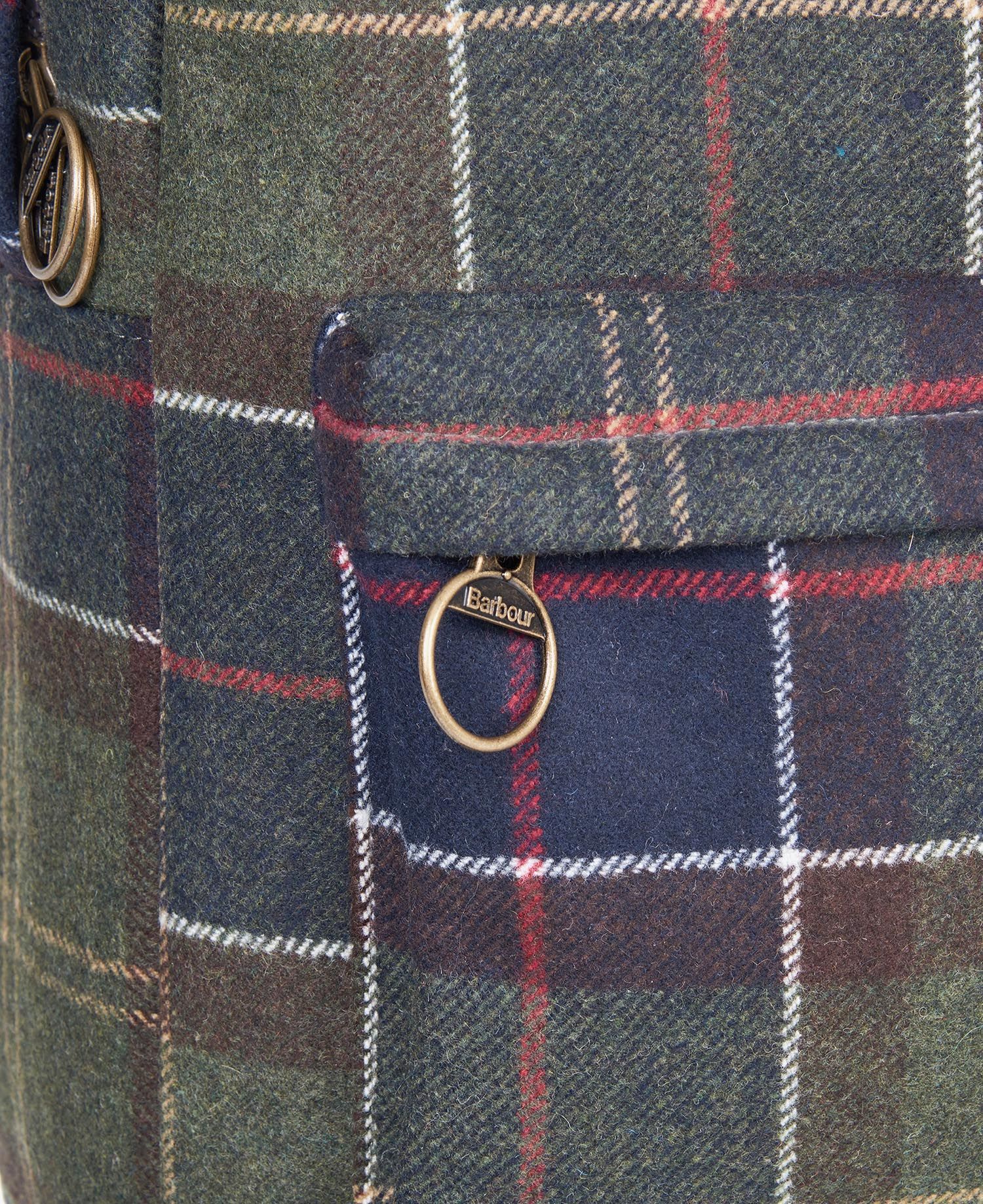 Zaino con Fantasia Barbour / Verde - Ideal Moda