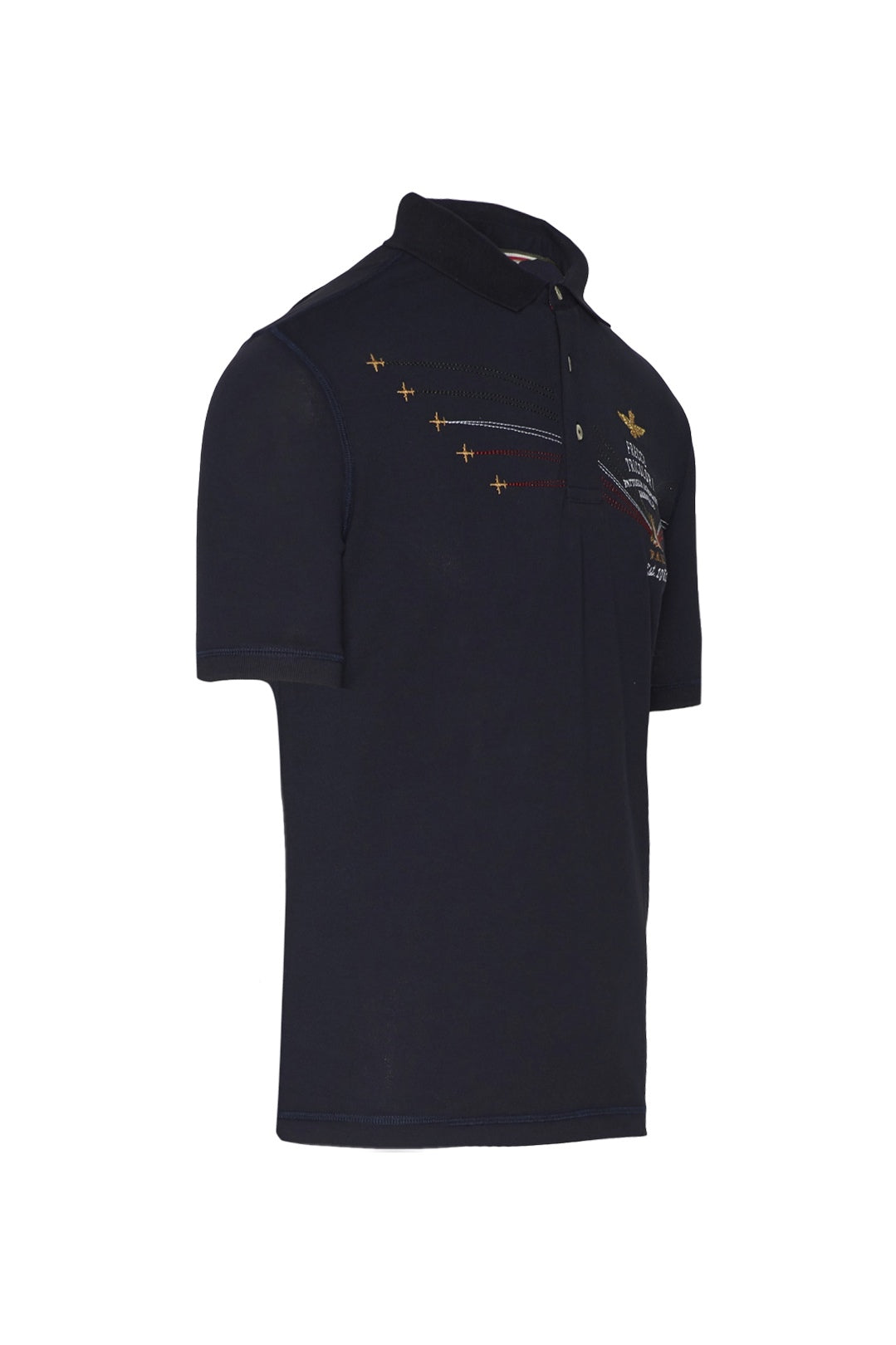 Polo M.C. con Ricami / Blu - Ideal Moda