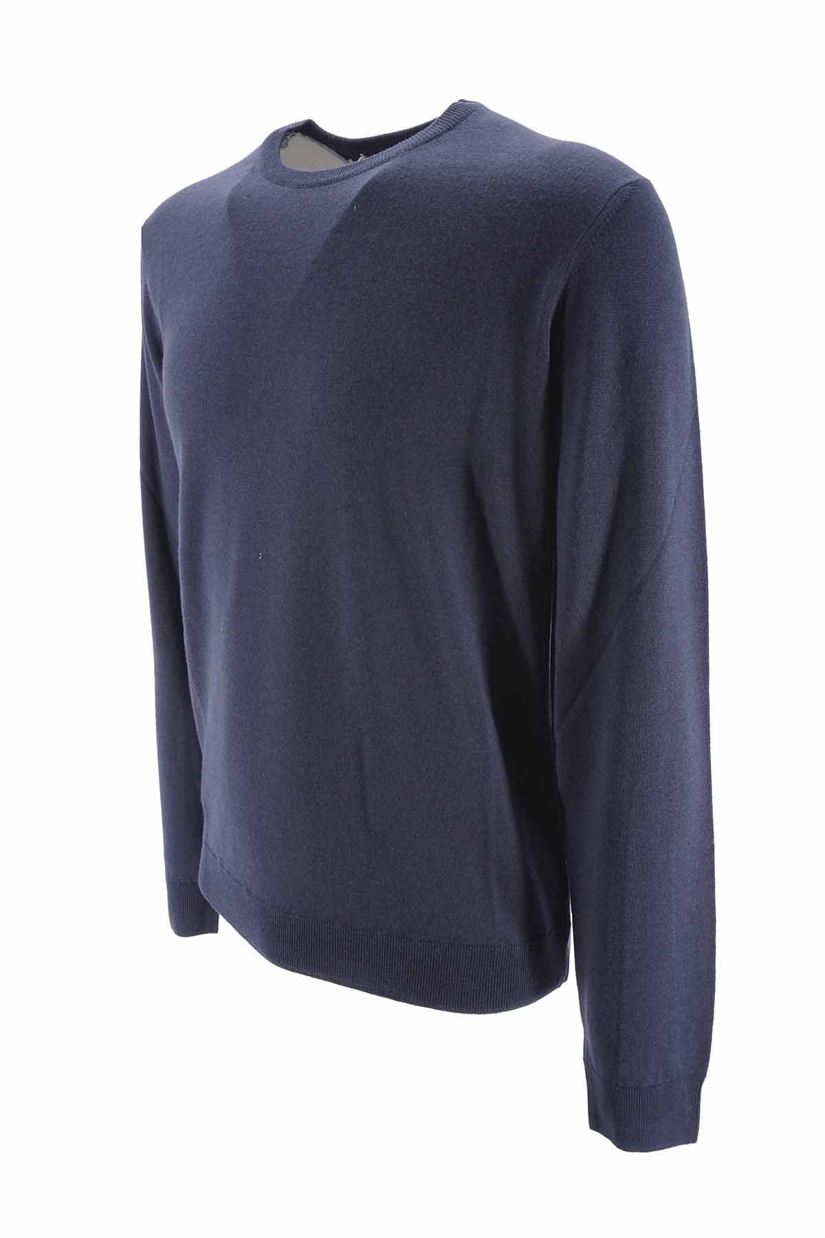 Maglia Heritage Girocollo / Blu - Ideal Moda