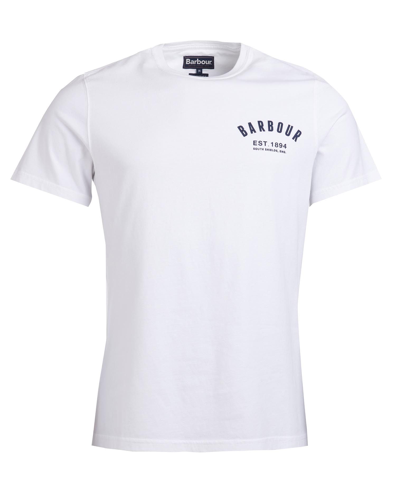 T-Shirt con Logo Barbour / Bianco - Ideal Moda