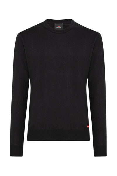 Maglia Girocollo con Logo Peuterey / Blu - Ideal Moda