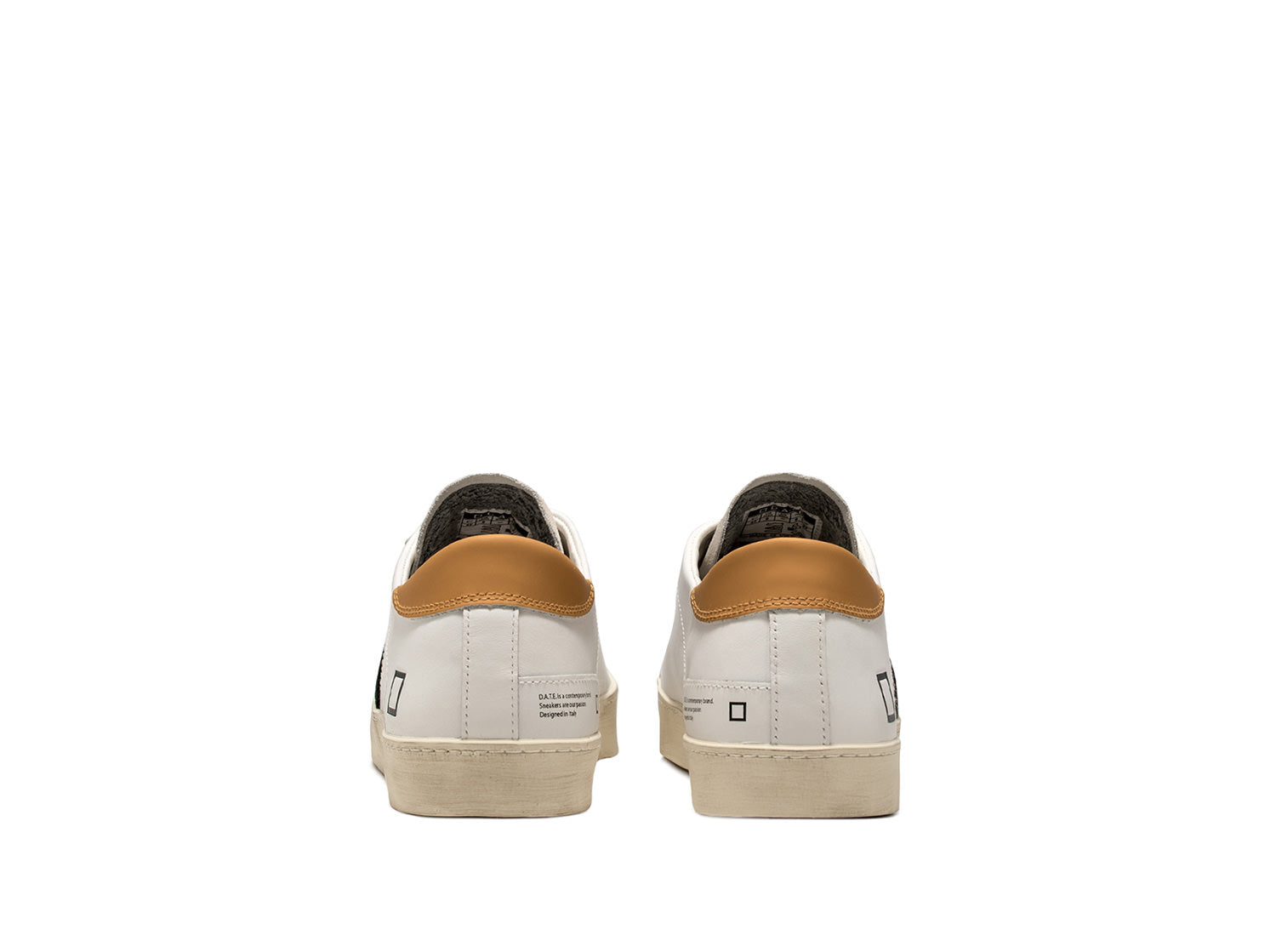 Hill Low Calf White-Orange / Bianco - Ideal Moda