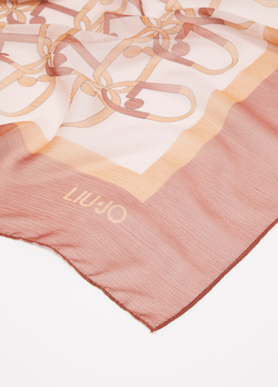 Foulard con Logo Liu Jo / Beige - Ideal Moda