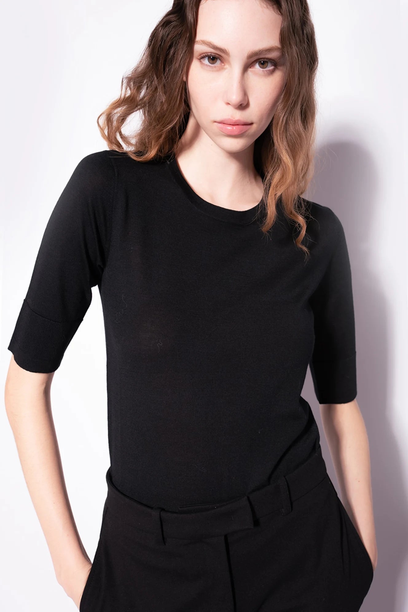 Maglia con Manica a tre quarti Pinko / Nero - Ideal Moda