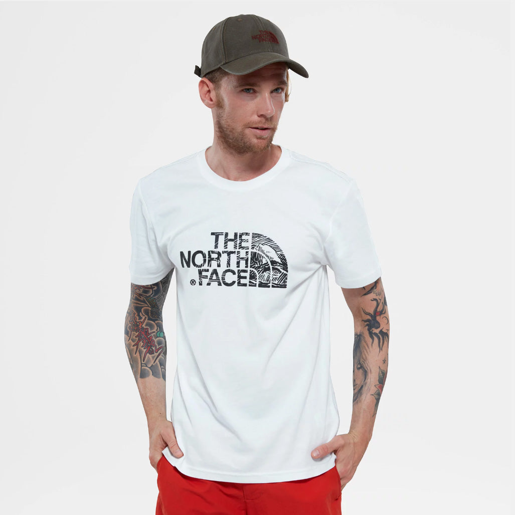 T-Shirt Uomo Woodcut Dome / Bianco - Ideal Moda