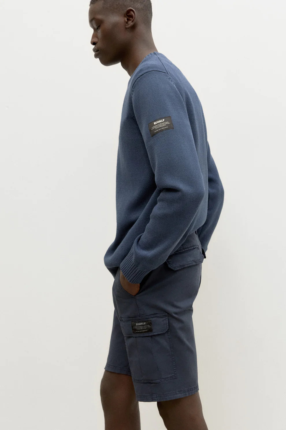 Short in Cotone Riciclato Ecoalf / Blu - Ideal Moda