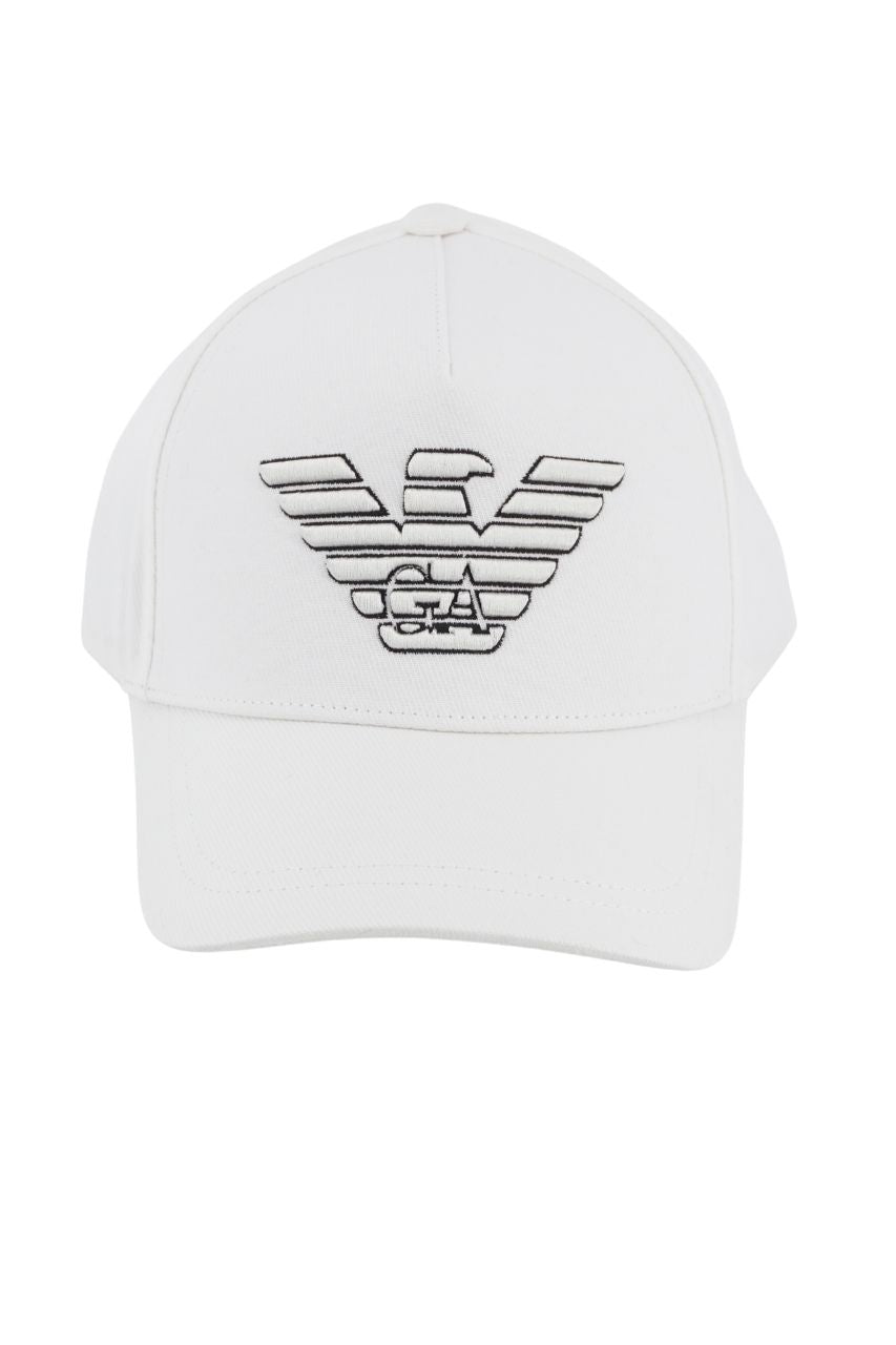 Cappello Emporio Armani con Logo / Bianco - Ideal Moda