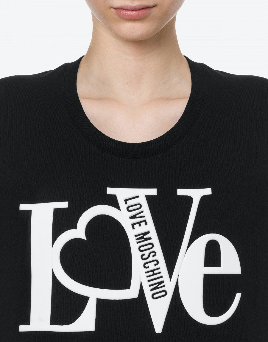 T-Shirt Love Moschino in jersey / Nero - Ideal Moda