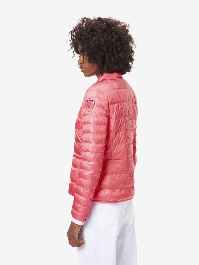 Piumino da Donna con Logo Blauer / Rosa - Ideal Moda