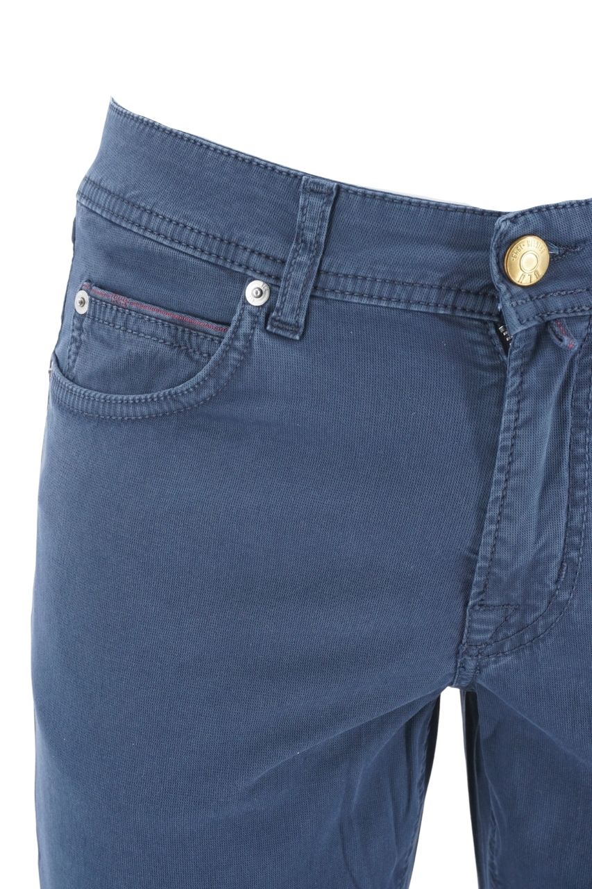 Pantalone Briglia 5 Tasche / Blu - Ideal Moda