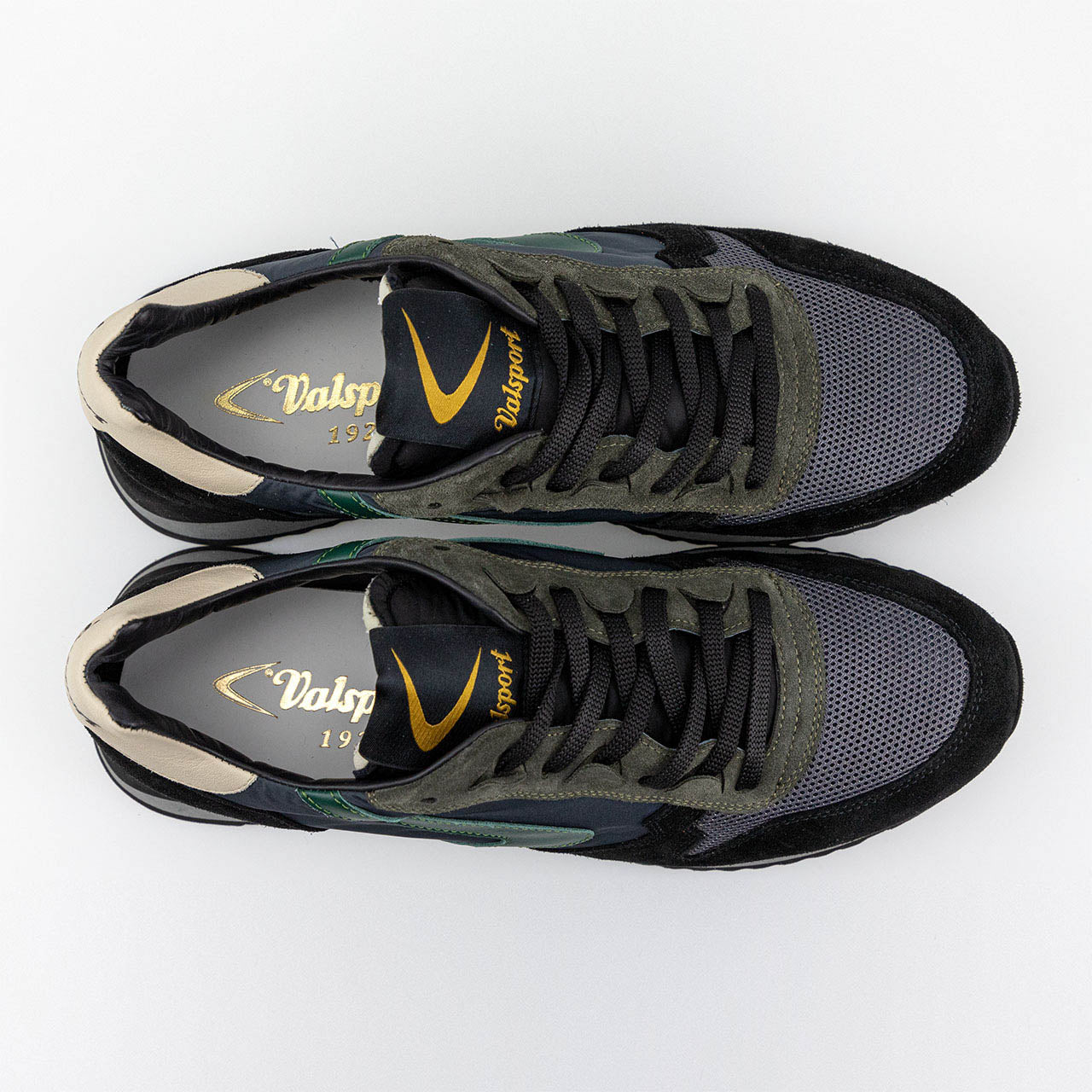 Sneaker in Nylon e Suede Valsport / Nero - Ideal Moda