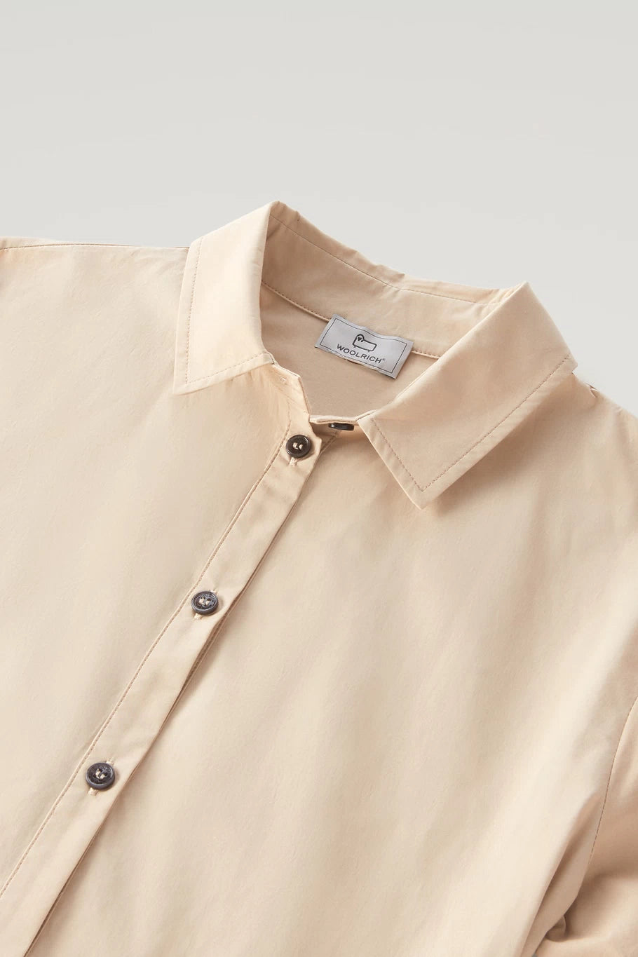 Vestito Chemisier in Cotone Woolrich / Beige - Ideal Moda