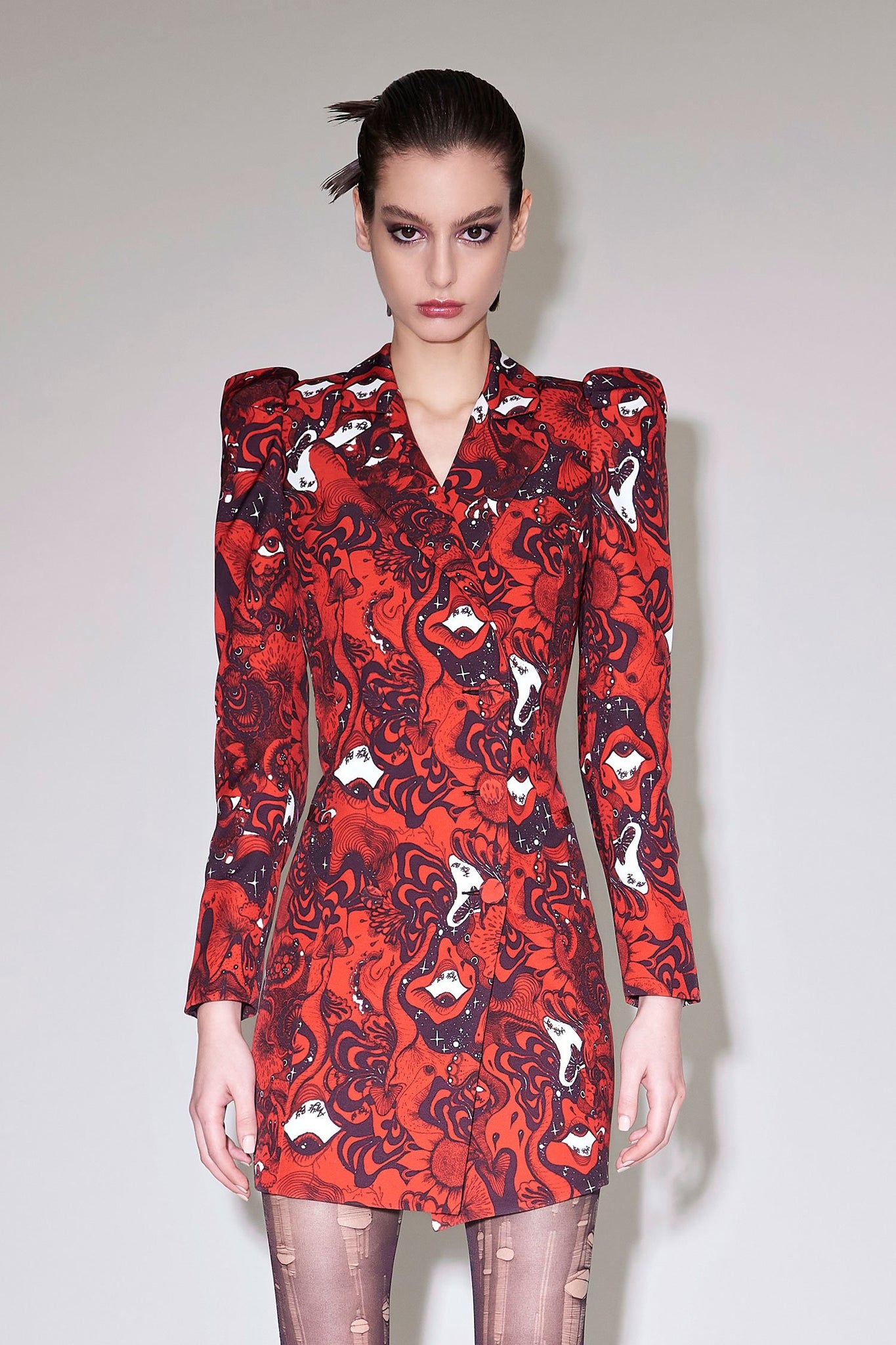 Abito Giacca in Tessuto Tecnico Aniye By / Rosso - Ideal Moda