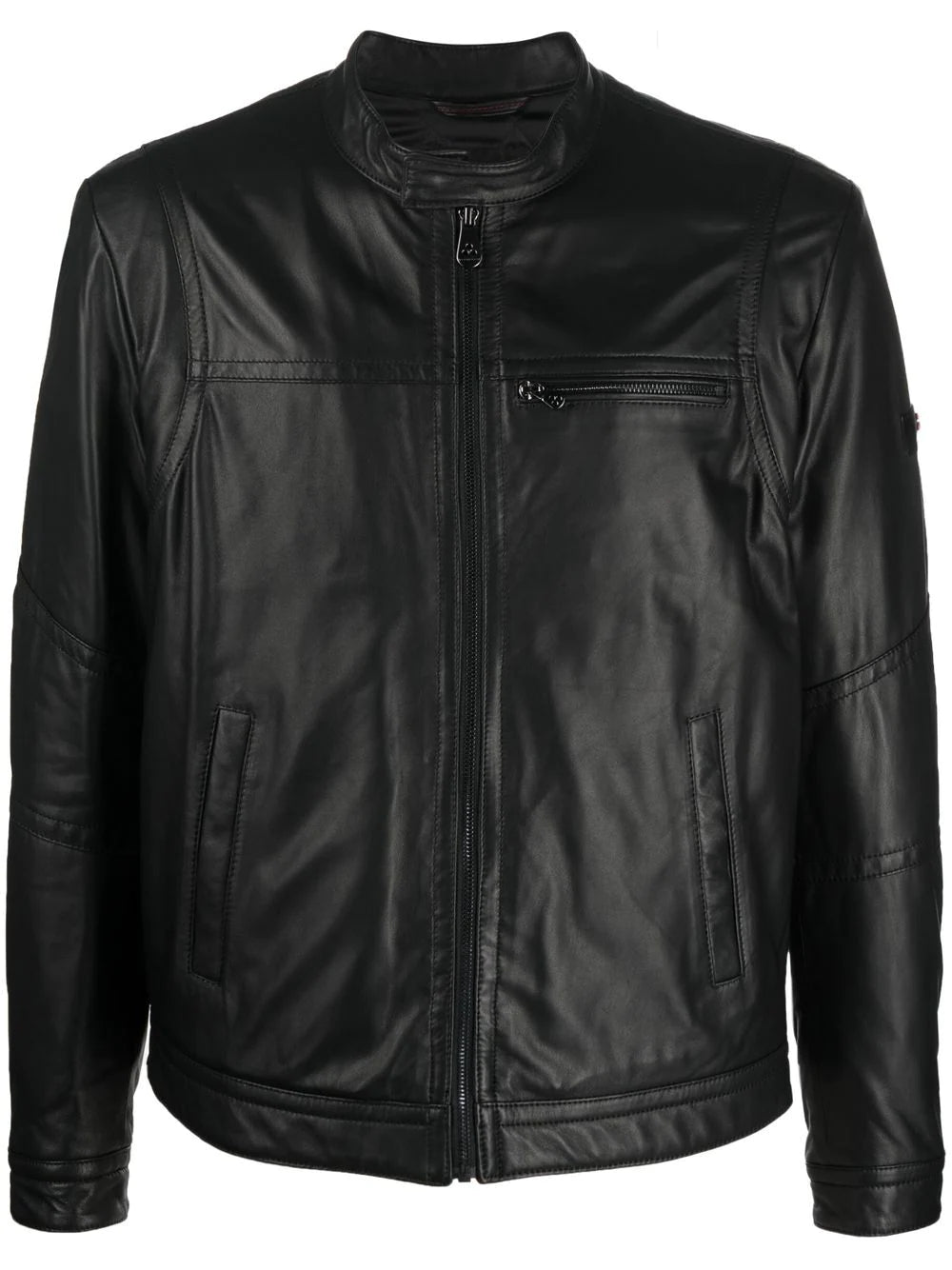 Giubbino Biker con Logo Peuterey / Nero - Ideal Moda