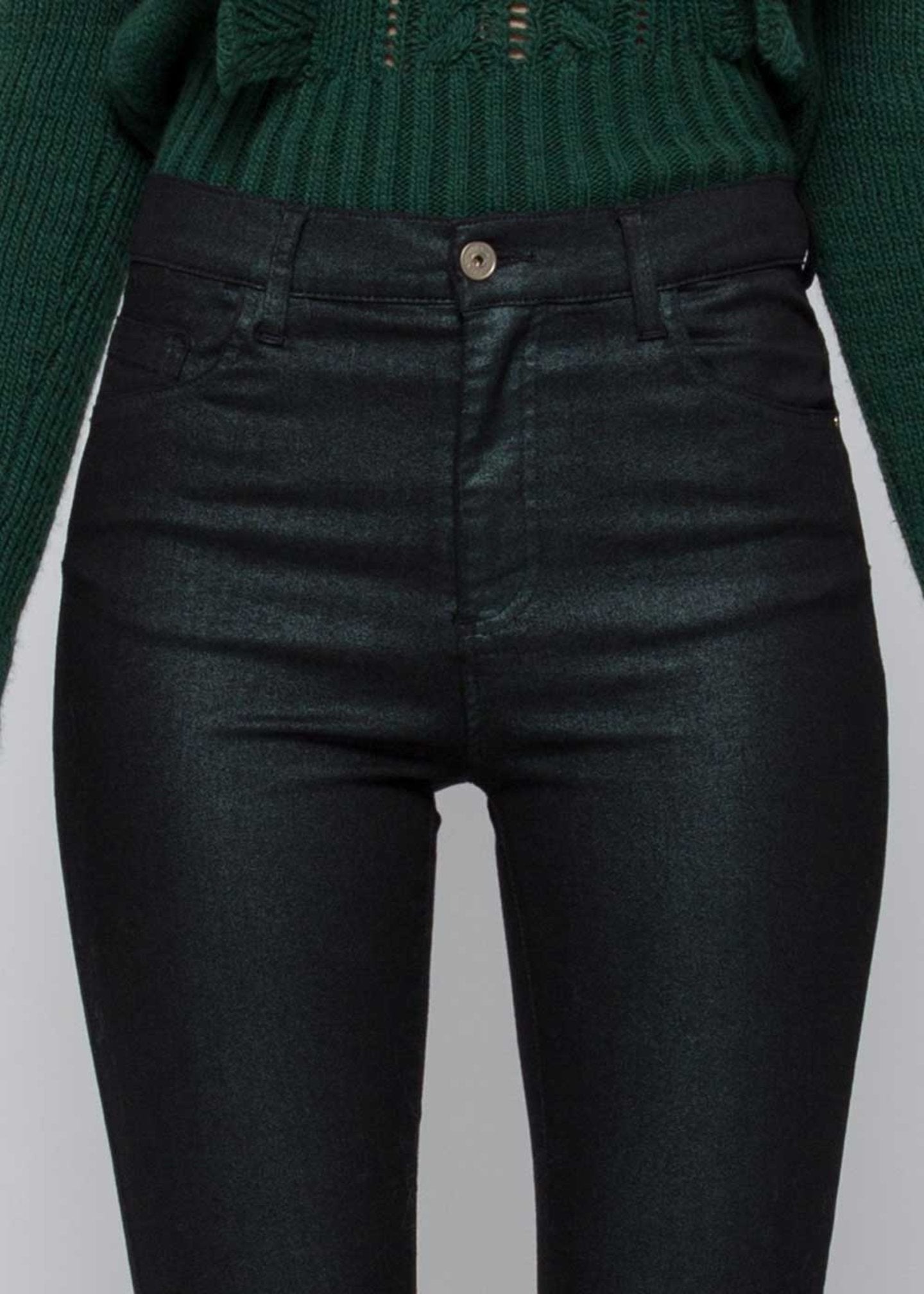 Pantalone Kocca Modello Skinny / Green - Ideal Moda