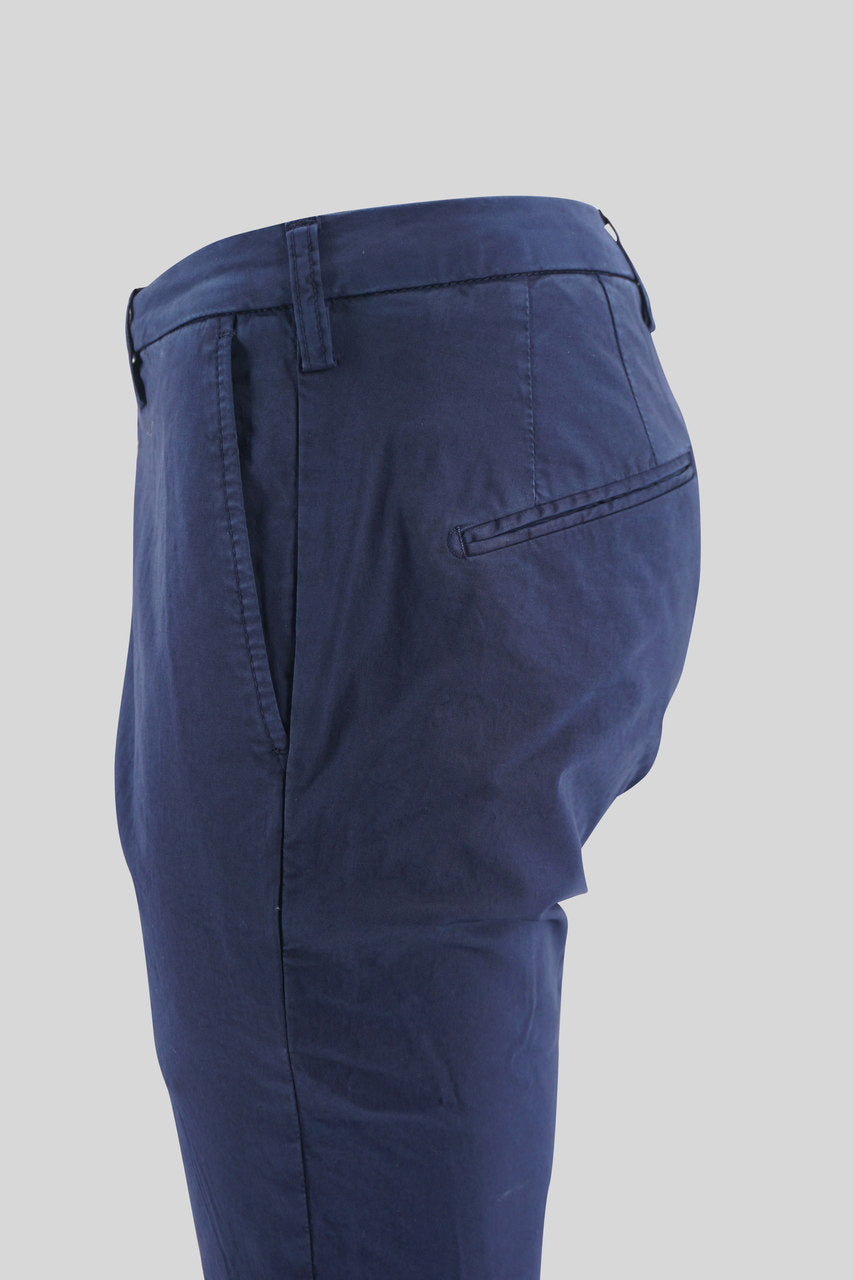 Pantalone "Capri" in cotone / Blu - Ideal Moda