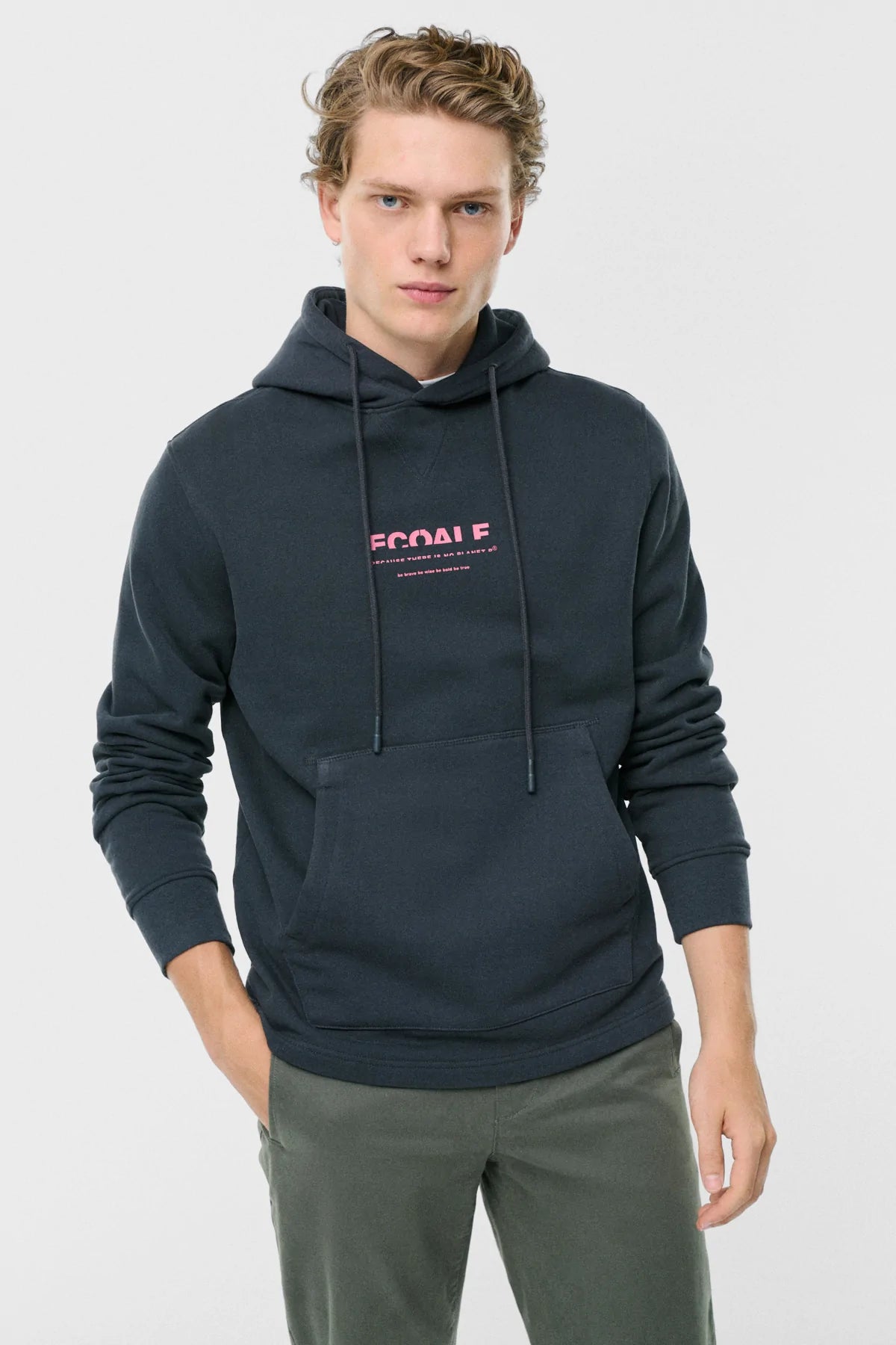 Felpa con Cappuccio Ecoalf / Grigio - Ideal Moda