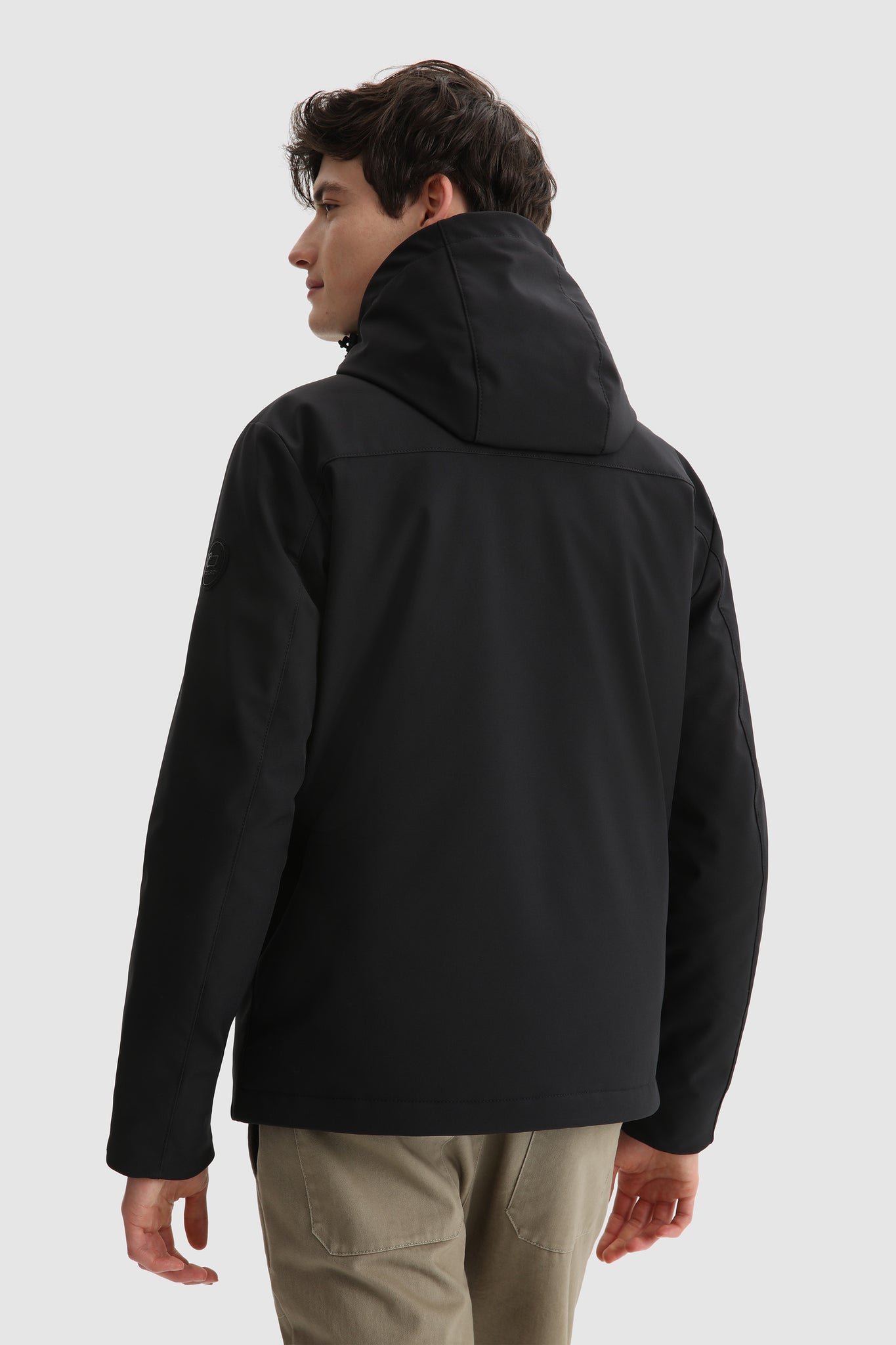 Giacca Woolrich in soft shell / Nero - Ideal Moda